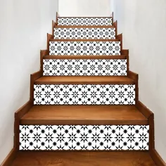 Womail 6 عدد Staircase Stair Riser Floor Sticker DIY Decal Wall Decal Fashion Stairs Decal - Walmart.com