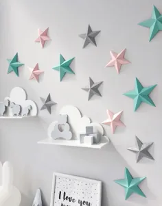 تزیین مهد کودک ، دیوار آویز ، چشمک زدن ستاره کوچک