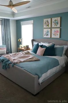 با استفاده از رنگ یک اتاق خواب مستر لوکس ایجاد کنید - کشف کنید !!