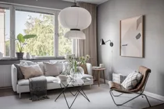 خانه ای خاکستری با جزئیات گرم - طراحی COCO LAPINE