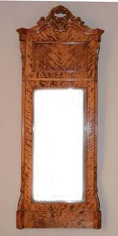 Mirror Antique Circa 1850 Biedermeier Ash German |  اتسی
