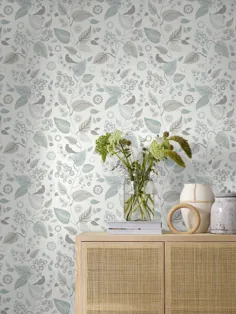 الگوی کاغذ دیواری از Engblad & Co کاغذ دیواری گل زیبا |  آبی و سفید |  دکوراما 19 |  بوراستاپتر