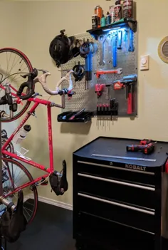 ذخیره سازی ابزار فروشگاه فروشگاه فروشگاه دوچرخه Pegboard