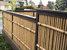 باغ چوبی باغ ژاپنی - دروازه های چوبی - نرده های بامبو