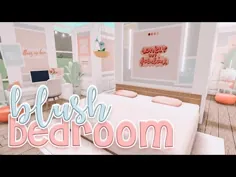 BLUSH SPEEDBUILD BEDROOM BEDROOM 30k |  اتاق خواب زیبایی ساخت Bloxburg |  بانی می سازد