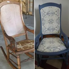 نحوه رنگ آمیزی و تعمیر صندلی راکد مبلمان DIY