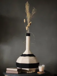 با استفاده از مقوا و نوار ، گلدان boho خود را ایجاد کنید!