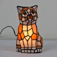 چراغ گربه تیفانی