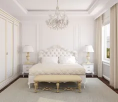 9 اتاق خواب که با رنگ سفید مناسب تزئین می کنند