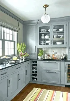 کابینت آشپزخانه خاکستری تیره: دارای رتبه بندی عالی