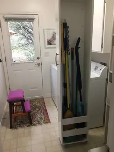راه حل های ذخیره سازی برای اتاق خشکشویی کوچک شما
