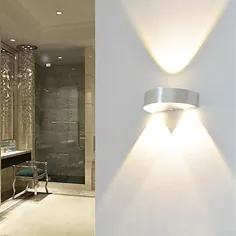 راهرو سرپوشیده LED مدرن 3W LED Sconce Up Up Down Light نور آلومینیومی نور تزئینی LED یکپارچه شده است
