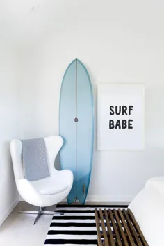 Surf Babe Print پوستر سرف دخترانه با مد بالا Coco Surf |  اتسی