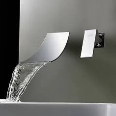Lightinthrbox Grifos para lavabo Sprinkle® - Moderno Cromo / Galvanizado De Pared / Cascada 2 Orificios 2021 - 83.74 دلار آمریکا