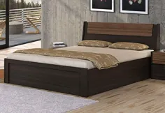 خرید تختخواب چوبی مهندسی سنگین Royaloak Dassle King Size با ذخیره سازی هیدرولیک