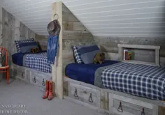 Attic Makeover: ایده هایی برای ایجاد اتاق Bunk's Kid's Bunk - دکوراسیون منزل پناهگاه