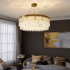 چراغ سقفی لوکس LED لوستر مدرن برای اتاق نشیمن |  اتسی
