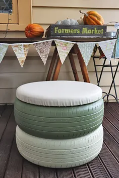 پروژه DIY: لاستیک های قدیمی Upcycle را به یک صندلی زیبا تبدیل کنید