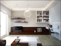 فضاهای کوچک: آپارتمان 40 متری (430 فوت مربع) [تجسم]