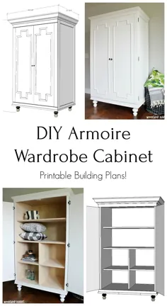برنامه های ساخت کابینه DIY Armoire