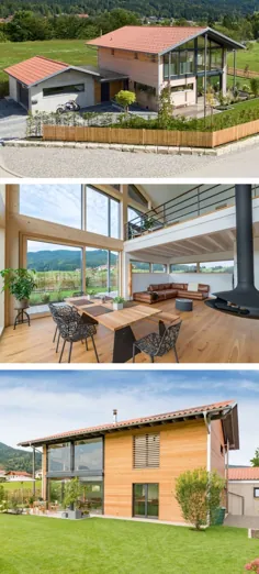 Modernes Landhaus Kaiser mit Holzfassade - Baufritz |  HausbauDirekt.de