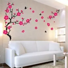 تابلوچسبهای دیواری درخت گل شکوفه آلو بزرگ J1 ، هنر دیواری ، عکس برگردان دیواری