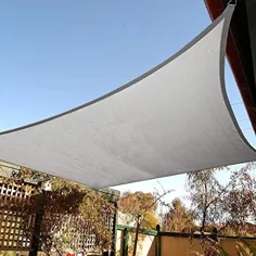 Artpuch Sun Shade Sail 10'x10 'Square سایبان خاکستری روکش خاکستری برای حیاط خانه در فضای باز سایه بادبان برای زمین بازی باغ