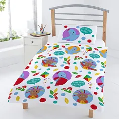 Coco Moon in the Night Garden Reversible Junior Bed Bed Cover bed Cover and Beastow Set for Kids Ideal Prime Prime