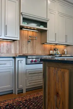 60 ایده برتر Backsplash چوب - طراحی دیوارهای آشپزخانه چوبی