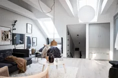 یک آپارتمان اتاق زیر شیروانی اسکاندیناویایی سبک - THE NORDROOM