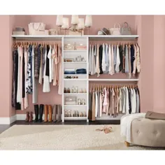 ClosetMaid Impressions Basic 60 in W - 120 in W W White Wood Closet System-53861 - انبار خانه