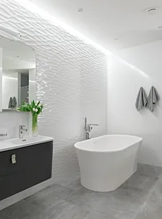 15 ایده و الهام طراحی حمام سفید