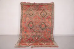 فرش Vintage مراکش 5.4 FT X 7.9 FT فرش بربر عتیقه |  اتسی