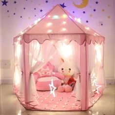 شش ضلعی شاهزاده خانم قلعه چادر بچه خنده دار بازی فضای باز داخل سالن - Walmart.com