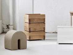 جعبه ذخیره سازی چوب جامد قابل انباشته جعبه های ذخیره سازی STACK توسط Kristina Dam Studio
