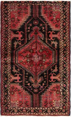 سیاه 3 '6 x 5' 9 فرش ایرانی همدان