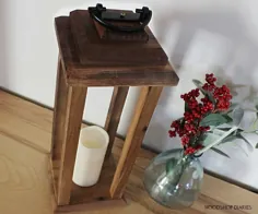 چگونه یک فانوس شمع چوبی آسان بسازیم {از ضایعات چوب!}