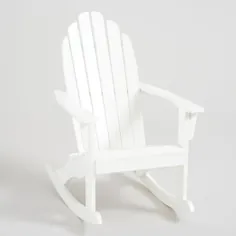 صندلی گهواره ای عتیقه سفید Adirondack