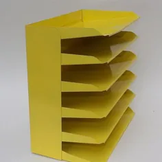 میز کار سازمان دهنده نامه مرتب کننده نامه دارنده نامه زرد دکور صندوق صندوق ورودی اسکناس پرونده جعبه فلزی سیستم رومیزی دسکتاپ مشاغل خانگی