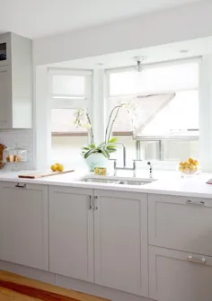 پنجره سینک ظرفشویی آشپزخانه - انتقالی - آشپزخانه - HGTV