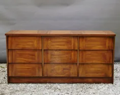 کمد کشو Vintage Nine Drawer Mid Century Buffet Sideboard |  اتسی