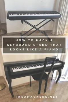 نحوه ساخت پایه صفحه کلید شبیه پیانو - IKEA Hackers