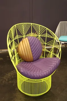 صندلی فضای باز chartreuse از سیم - روند تزئینات منزل - Homedit