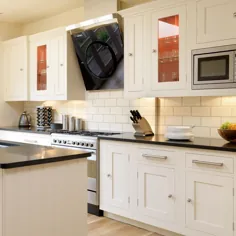 کابینت آشپزخانه لاک جامد چوب جامد با سبک مدرن