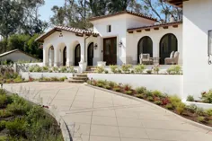 خانه ای به سبک ساحلی اسپانیا با سبک داخلی پیچیده در کالیفرنیا