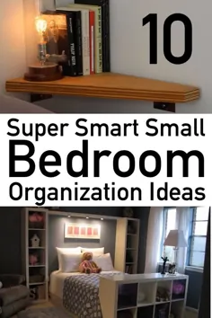 10 ایده سازمان اتاق خواب کوچک |  مهماندار بعید