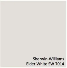 Eider White SW 7014 - رنگ سفید رنگ - Sherwin-Williams |  رنگ سفید نقره ای ، شروین ویلیامز رنگ ، رنگ سفید