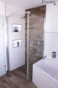 Badezimmer in einer modernen holzoptik elmar franke fliesenlegermeisterbetrieb e.k.  moderne badezimmer fliesen |  احترام گذاشتن