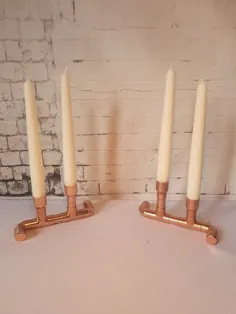 پایه شمع نگهدارنده شمع ساخته شده از صنعتی |  اتسی