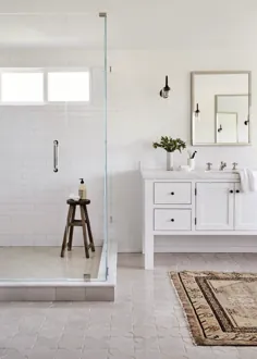 کاشی های کف حمام طرح دار توسط Katie Hodges Design